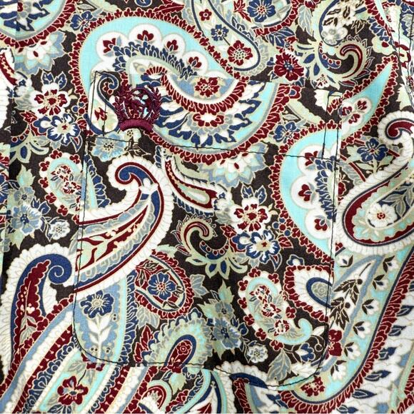 Cinch Boy's Paisley Button Down Long Sleeve Western Shirt Top Size L 12‎ - Picture 6 of 9